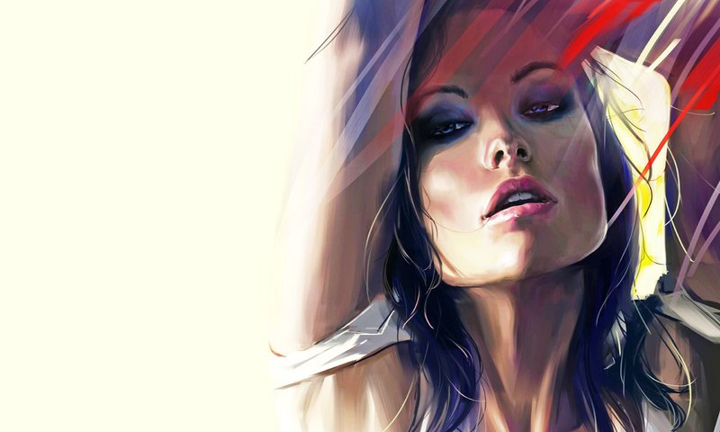 Обои рисунок, графика, актриса, оливия уайлд, figure, graphics, actress, olivia wilde разрешение 2560x1598 Загрузить