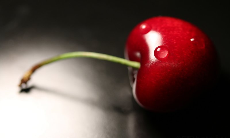 Обои макро, фон, ягода, вишня, macro, background, berry, cherry разрешение 2048x1365 Загрузить
