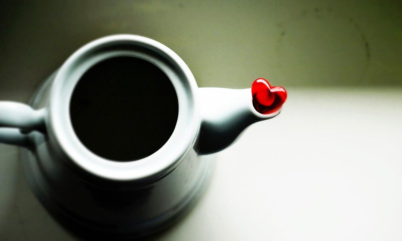 Обои сердечко, кофе, сердце, чайник, heart, coffee, kettle разрешение 1920x1200 Загрузить