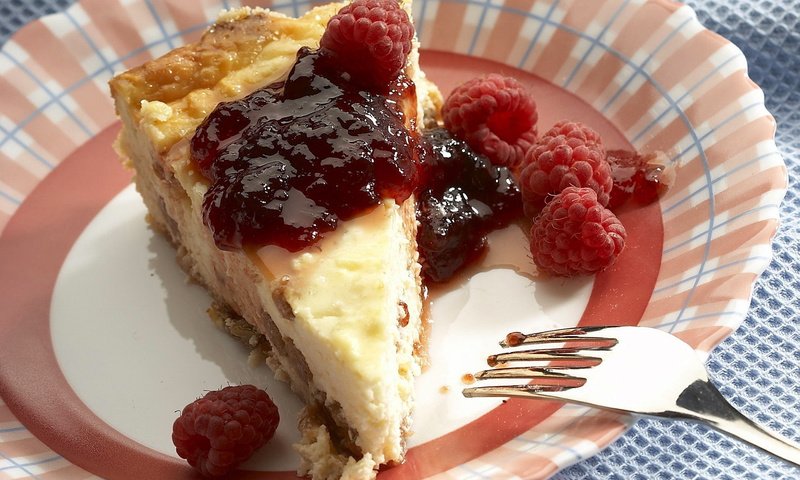 Обои малина, ягода, торт, десерт, кусок, raspberry, berry, cake, dessert, piece разрешение 1920x1200 Загрузить