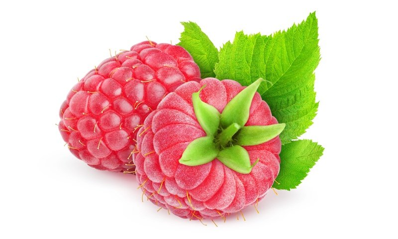 Обои малина, ягода, белое, красное, зеленое, малиновое, raspberry, berry, white, red, green разрешение 2560x1600 Загрузить