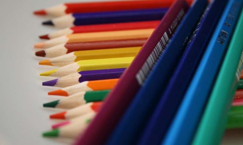 Обои рисование, красочный, штрих-код, цветные карандаши, набор, drawing, colorful, barcode, colored pencils, set разрешение 2560x1600 Загрузить