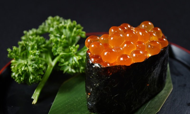 Обои икра, суши, морепродукты, seafoods, caviar, sushi, seafood разрешение 2880x1923 Загрузить