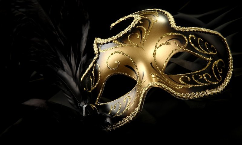 Обои маска, перья, яркие, золотые, карнавал, перышки, яркая, золотая, carnival mask, mask, feathers, bright, gold, carnival разрешение 4368x2912 Загрузить