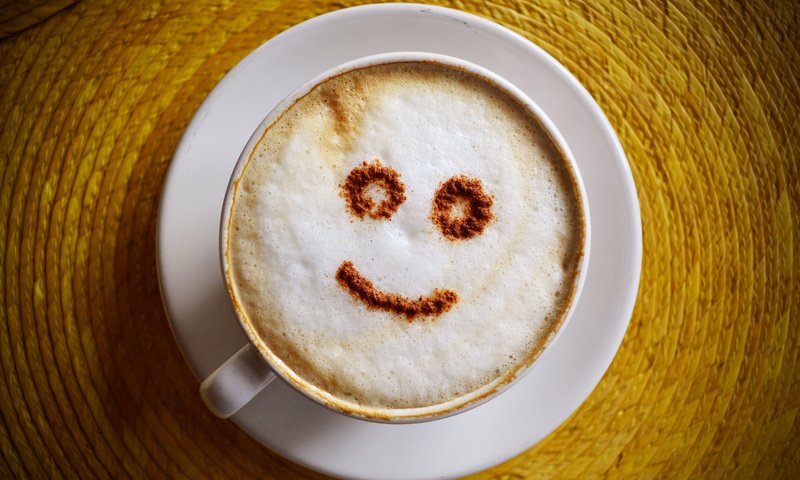 Обои улыбка, кофе, чашка, капучино, блюдца, smile, coffee, cup, cappuccino, saucers разрешение 4618x3083 Загрузить