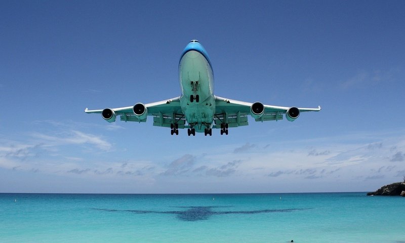 Обои тень, океан, лайнер, boeing 747, shadow, the ocean, liner разрешение 1920x1080 Загрузить