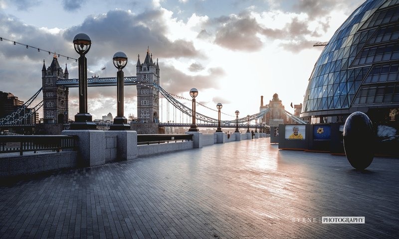 Обои мост, лондон, англия, набережная, bridge, london, england, promenade разрешение 1920x1200 Загрузить