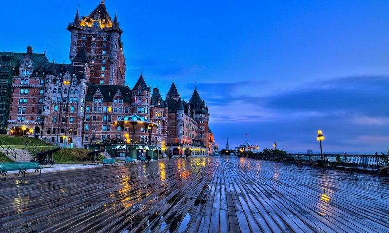 Обои замок, канада, квебек, шато-фронтенак, castle, canada, qc, chateau frontenac разрешение 1920x1200 Загрузить