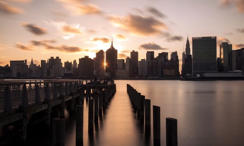 Обои пейзаж, город, сша, нью-йорк, landscape, the city, usa, new york разрешение 2560x1600 Загрузить