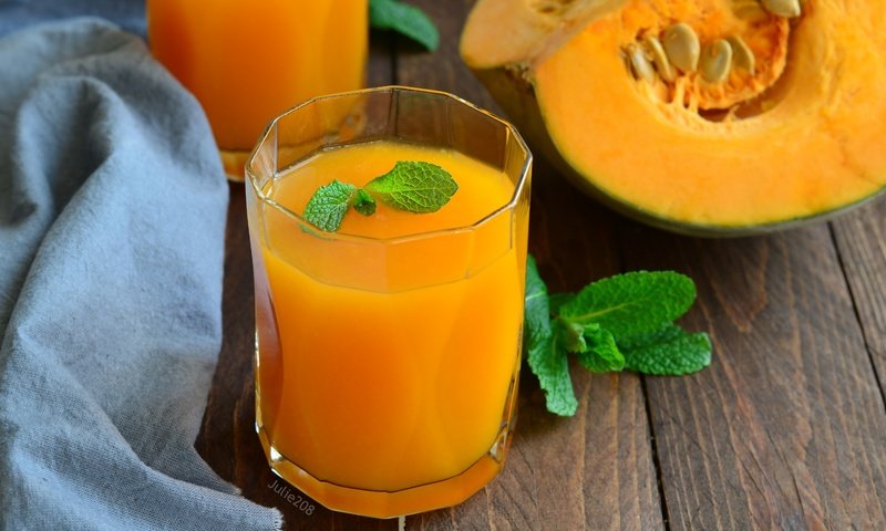 Обои мята, напиток, тыква, сок, тыквенный сок, mint, drink, pumpkin, juice, pumpkin juice разрешение 3000x1987 Загрузить