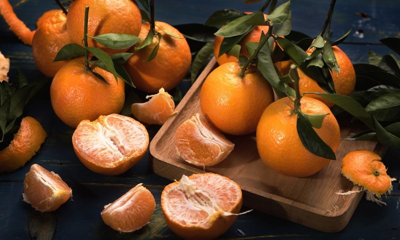 Обои плоды, мандарины, цитрусы, fruit, tangerines, citrus разрешение 2048x1357 Загрузить