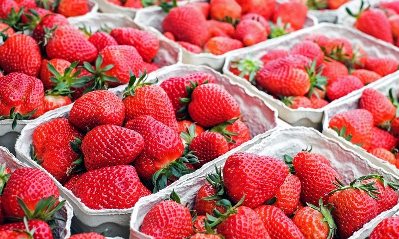 Обои рынок, клубника, красные, ягоды, сладкие, market, strawberry, red, berries, sweet разрешение 1920x1201 Загрузить