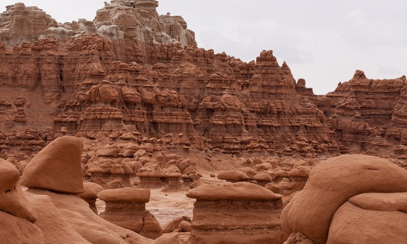 Обои каньон, красота, сша, штат юта, гоблин долина, canyon, beauty, usa, utah, goblin valley разрешение 1920x1280 Загрузить