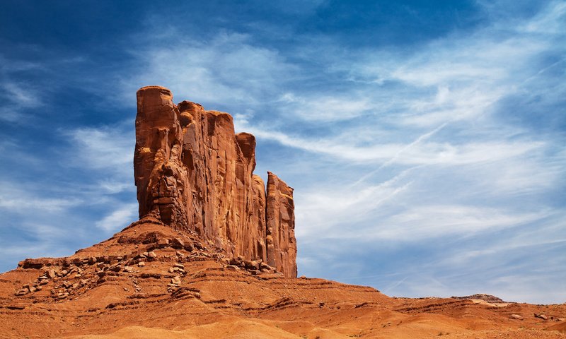 Обои небо, скала, пустыня, аризона, the sky, rock, desert, az разрешение 2560x1600 Загрузить