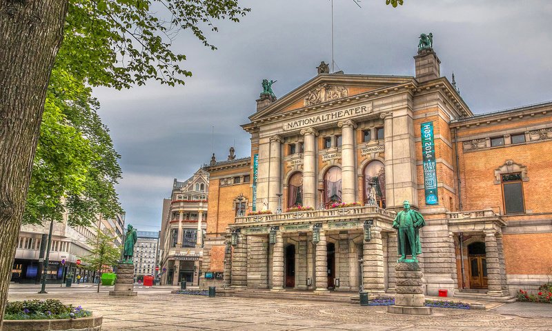 Обои здание, норвегия, норвегии, осло, the building, norway, oslo разрешение 2048x1293 Загрузить