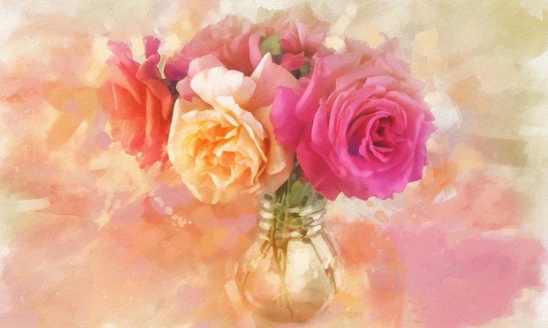 Обои цветы, розы, букет, flowers, roses, bouquet разрешение 3000x1984 Загрузить