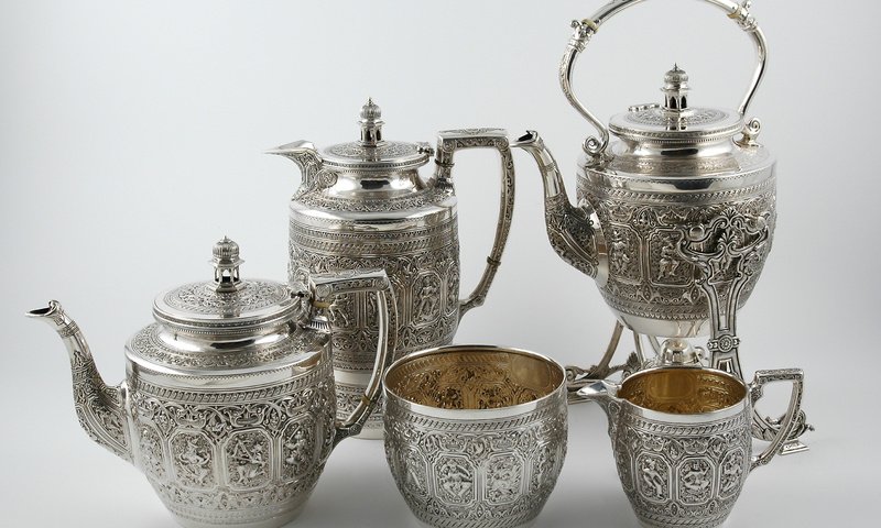 Обои чай, серебро, серебреный, чайный сервиз, scottish tea set, tea service, tea, silver, tea set разрешение 2823x2000 Загрузить