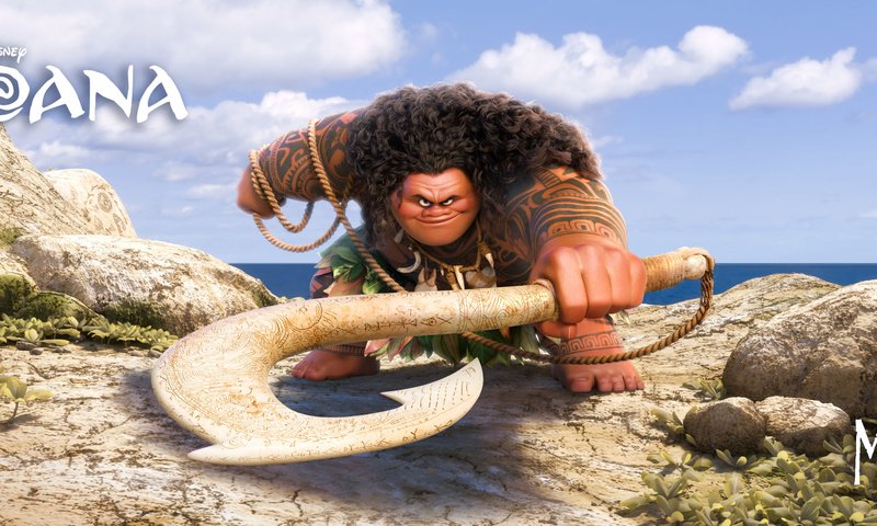 Обои дисней, моана, мауи, disney, moana, maui разрешение 3839x1607 Загрузить