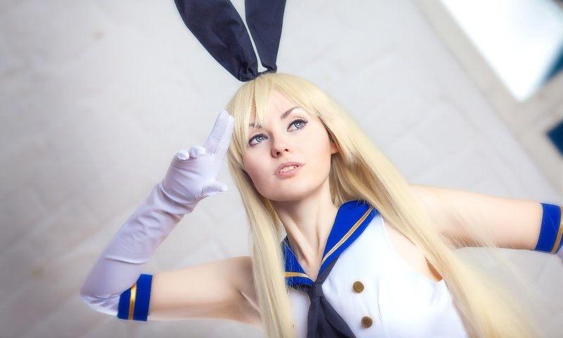 Обои поза, диван, блонд, хорошенькая, косплей, kantai collection, shimakaze, rabbit ears, pose, sofa, blonde, pretty, cosplay разрешение 5616x3744 Загрузить