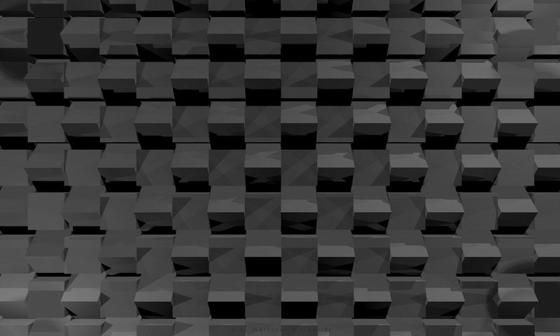 Обои чёрно-белое, минимализм, куб, 3д, шаблон, цифровое искусство, монохромный, абстрактные, black and white, minimalism, cube, 3d, template, digital art, monochrome, abstract разрешение 1920x1080 Загрузить