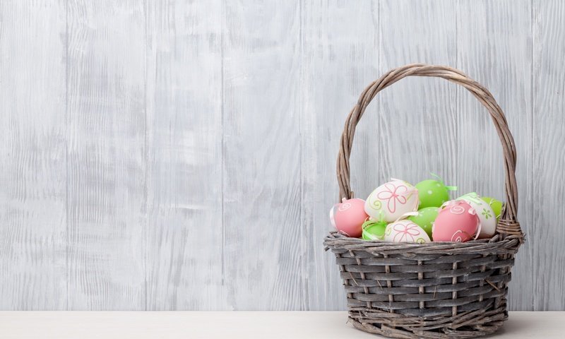 Обои корзина, пасха, яйца крашеные, basket, easter, the painted eggs разрешение 5573x3688 Загрузить