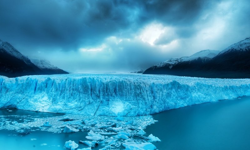 Обои зима, море, лёд, ледник, глейшер, winter, sea, ice, glacier разрешение 1920x1080 Загрузить