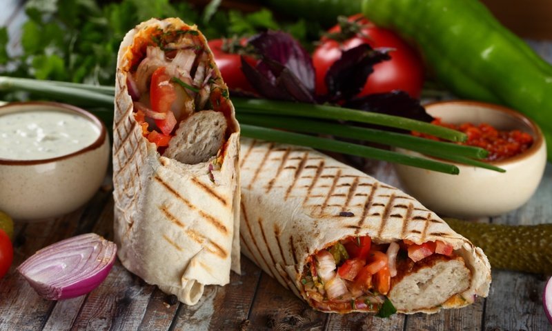 Обои зелень, овощи, начинка, лаваш, рулеты, greens, vegetables, filling, pita, rolls разрешение 2048x1365 Загрузить