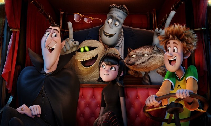 Обои дракула, франкенштейн, hotel transylvania 2, монстры на каникулах, mavis, jonathan, wayne, dracula, frankenstein, monsters on vacation разрешение 2800x1515 Загрузить