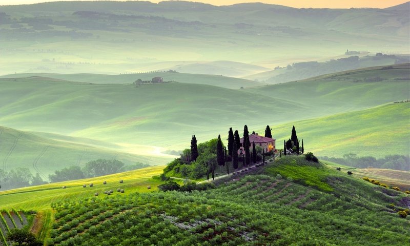 Обои холмы, италия, сопка, виноградник, тоскана, hills, italy, hill, vineyard, tuscany разрешение 1920x1200 Загрузить