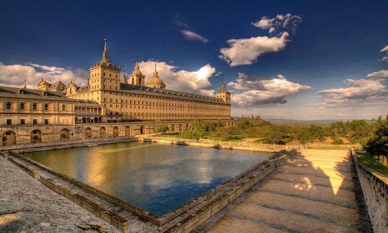 Обои италия, испания, монастырь эскориал, san lorenzo de el escorial, el escorial, архитектурный комплекс, italy, spain разрешение 3840x2160 Загрузить