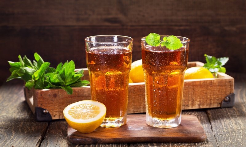 Обои мята, напиток, стол, стаканы, лимоны, цитрусы, лимонад, mint, drink, table, glasses, lemons, citrus, lemonade разрешение 4900x3399 Загрузить