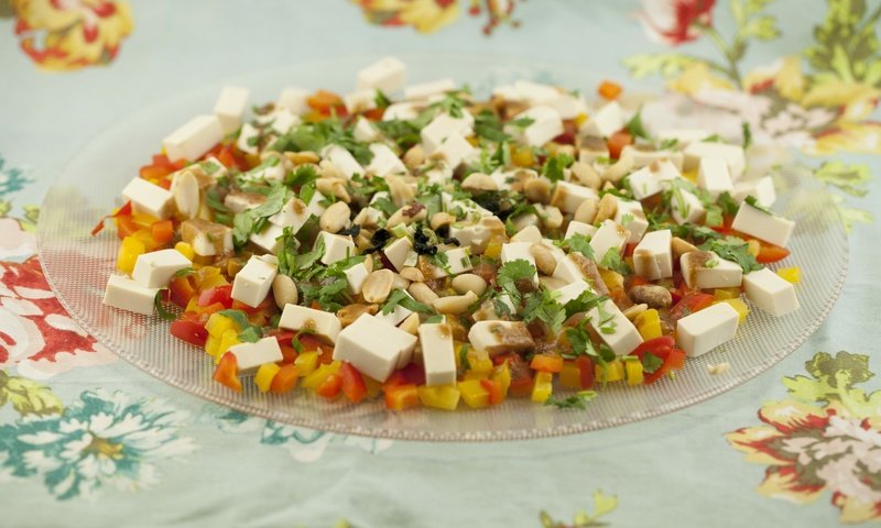 Обои сыр, салат, cheese, salad разрешение 5616x3326 Загрузить