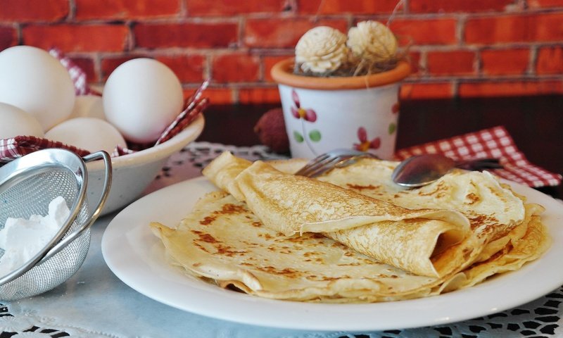 Обои яйца, тарелка, блинчики, блины, eggs, plate, pancakes разрешение 5472x3080 Загрузить