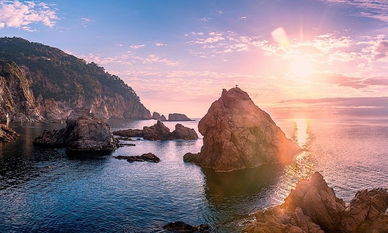 Обои скалы, берег, фото, море, утро, рассвет, валун, rocks, shore, photo, sea, morning, dawn, boulder разрешение 1920x1200 Загрузить