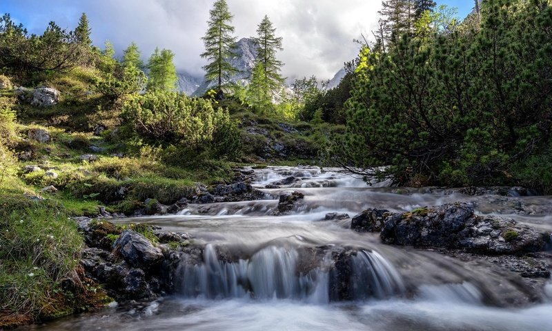 Обои река, горы, природа, river, mountains, nature разрешение 2047x1306 Загрузить