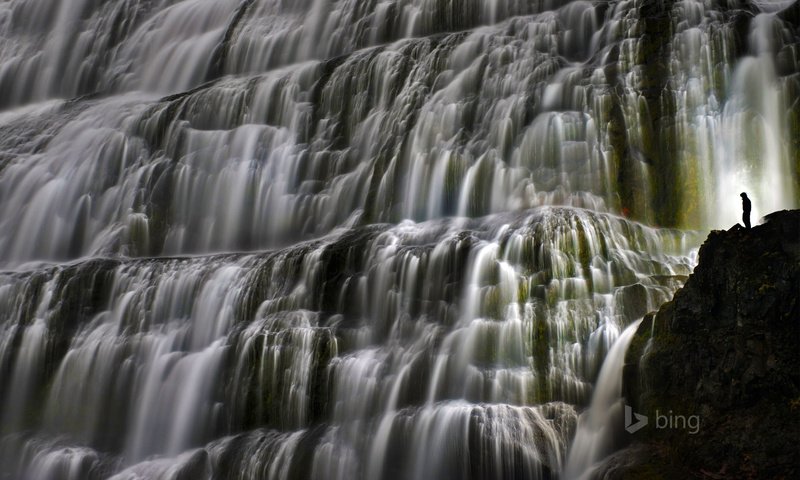 Обои природа, водопад, поток, исландия, bing, водопад диньянди, dynjandi, nature, waterfall, stream, iceland разрешение 1920x1200 Загрузить