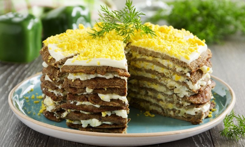 Обои яйца, укроп, торт, печень, печеночный торт, eggs, dill, cake, liver разрешение 2560x1684 Загрузить