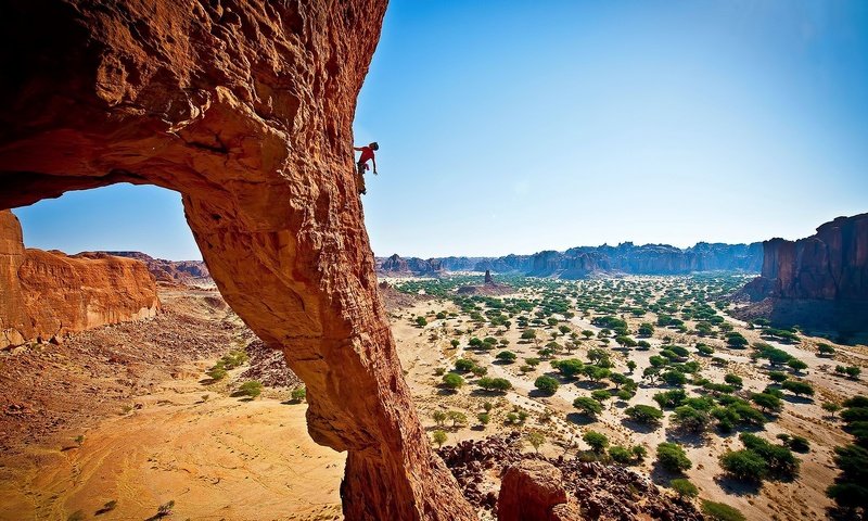 Обои скалы, природа, скала, каньон, человек, высота, спорт, скалолазание, rocks, nature, rock, canyon, people, height, sport, climbing разрешение 1920x1080 Загрузить