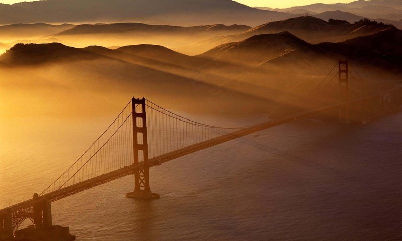 Обои закат, мост, сша, золотые ворота, сан - франциско, sunset, bridge, usa, golden gate, san francisco разрешение 1999x1306 Загрузить