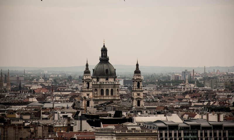 Обои храм, собор, город, венгрия, будапешт, базилика святого стефана, temple, cathedral, the city, hungary, budapest, st. stephen's basilica разрешение 3840x2160 Загрузить