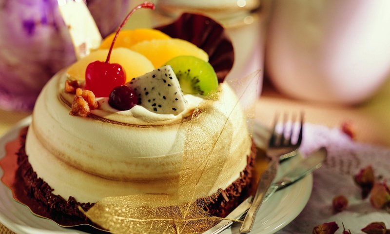 Обои ягоды, сладкое, десерт, вкусно, пирожное, berries, sweet, dessert, delicious, cake разрешение 1920x1080 Загрузить