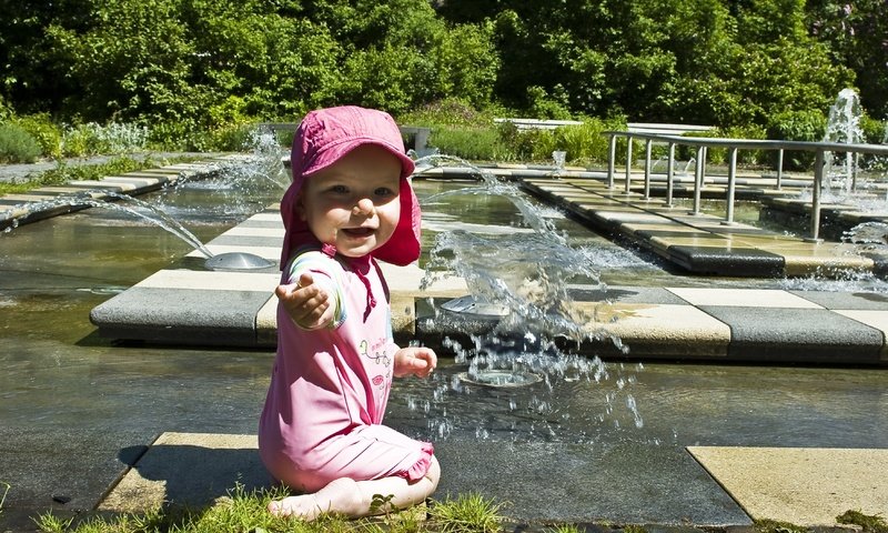 Обои вода, парк, дети, сад, фонтан, ребенок, water, park, children, garden, fountain, child разрешение 3504x2336 Загрузить