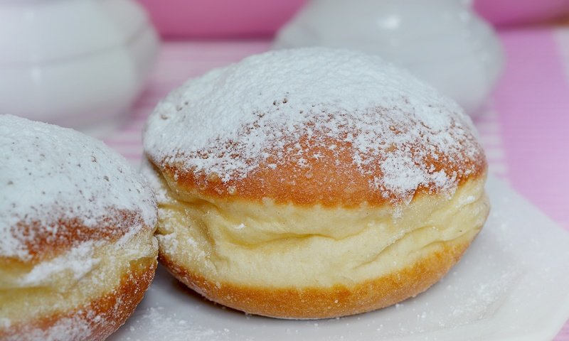 Обои пончики, выпечка, сахарная пудра, donuts, cakes, powdered sugar разрешение 4000x2667 Загрузить