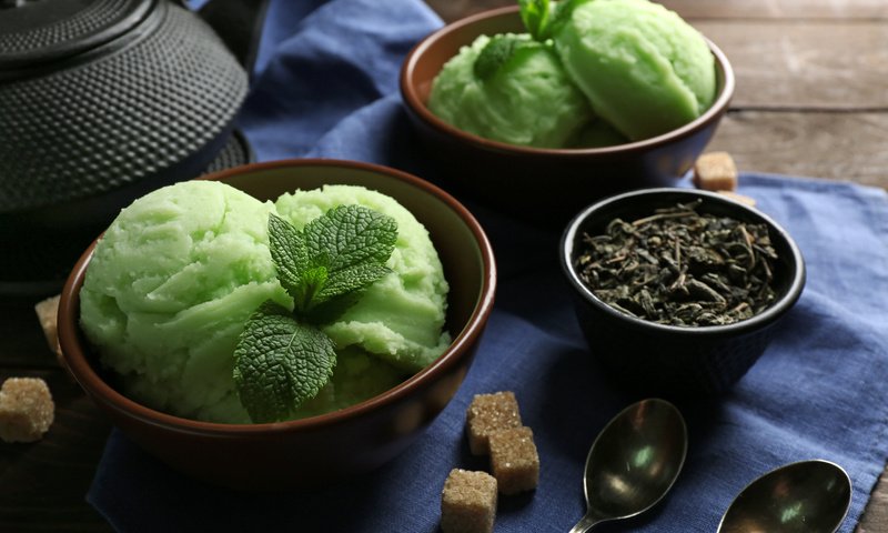 Обои мороженое, чай, мороженное, десерт, зеленый чай, грин, ice cream, tea, dessert, green tea, green разрешение 5760x3840 Загрузить