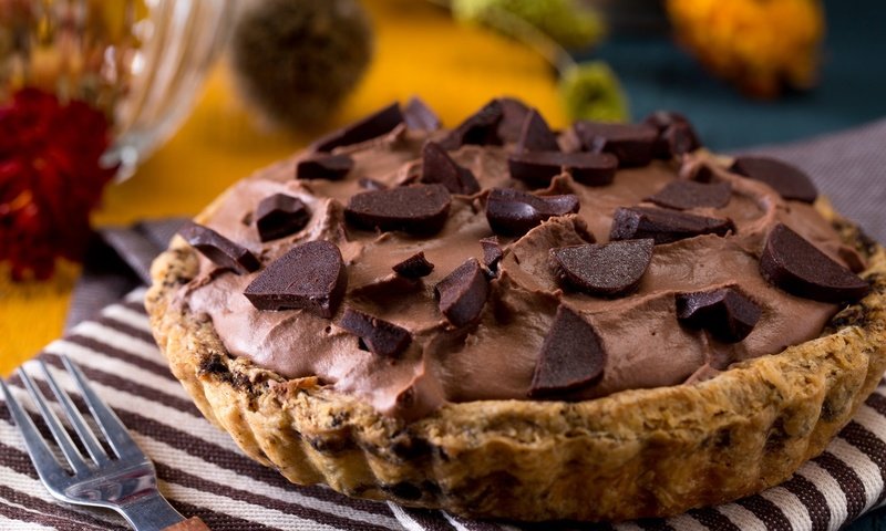 Обои шоколад, сладость, выпечка, пирог, крем, chocolate, the sweetness, cakes, pie, cream разрешение 2048x1340 Загрузить