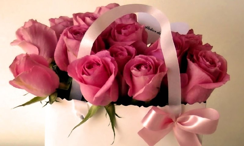 Обои цветы, розы, букет, подарок, flowers, roses, bouquet, gift разрешение 1920x1080 Загрузить