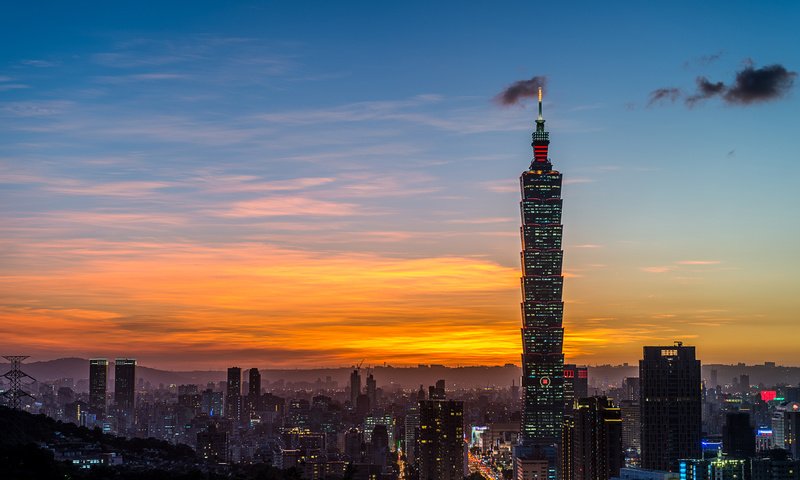 Обои башня, тайбэй, тайвань, китай, tower, taipei, taiwan, china разрешение 3000x2002 Загрузить