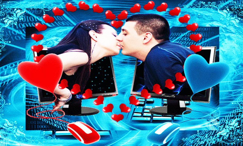 Обои любовь, интернет, поцелуй, расстояние, love, internet, kiss, distance разрешение 1920x1080 Загрузить