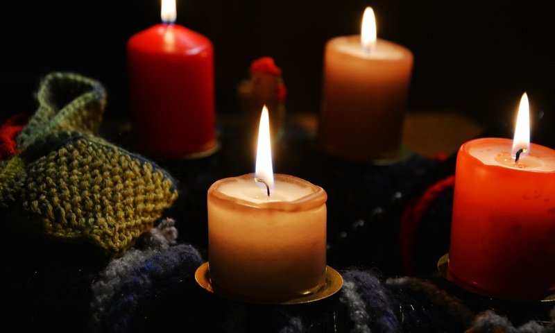 Обои свечи, пламя, огонь, свечки, вязание, candles, flame, fire, candle, knitting разрешение 6000x4000 Загрузить