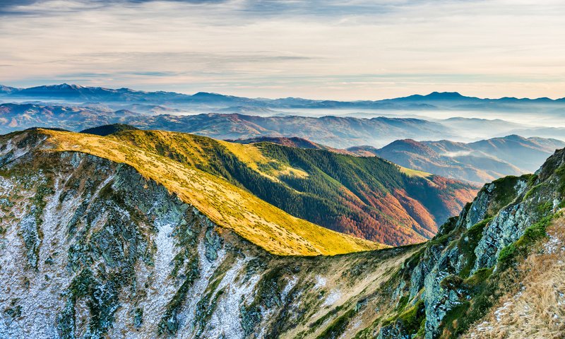 Обои горы, природа, пейзаж, мох, карпаты, mountains, nature, landscape, moss, carpathians разрешение 4000x2670 Загрузить